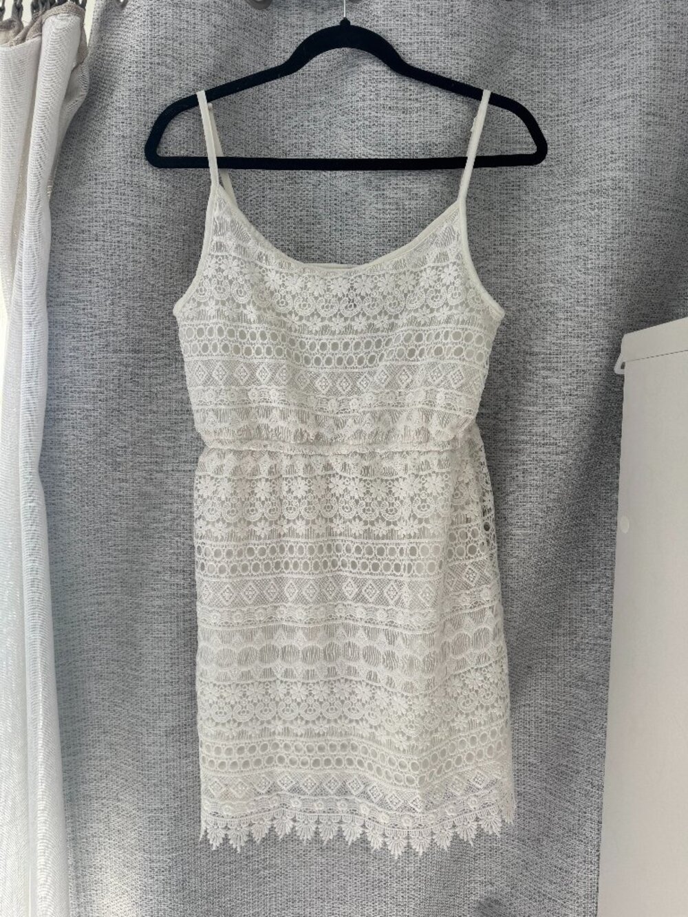 H&M Divided Lace Spaghetti Strap Mini Dress